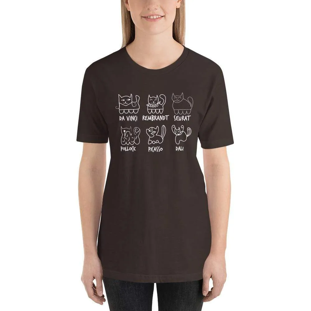 Cat by Artist - Basic T-Shirt