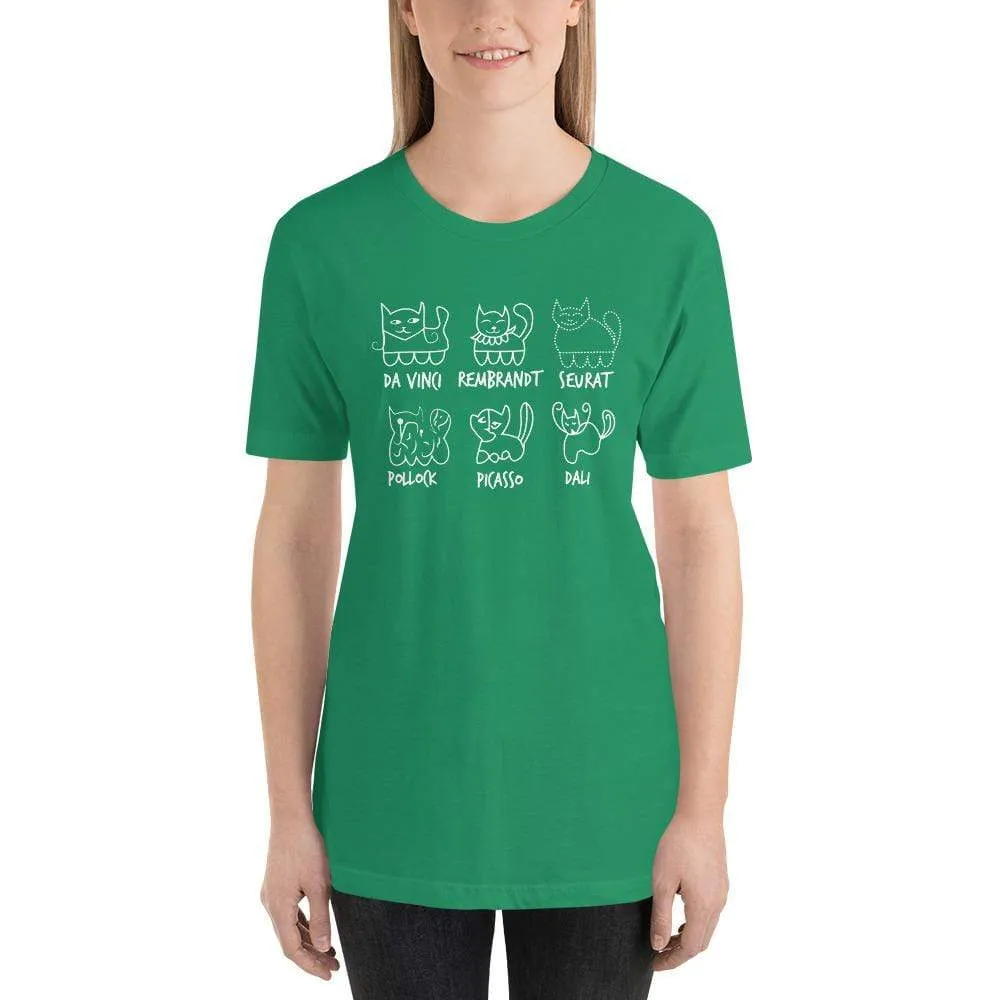 Cat by Artist - Basic T-Shirt
