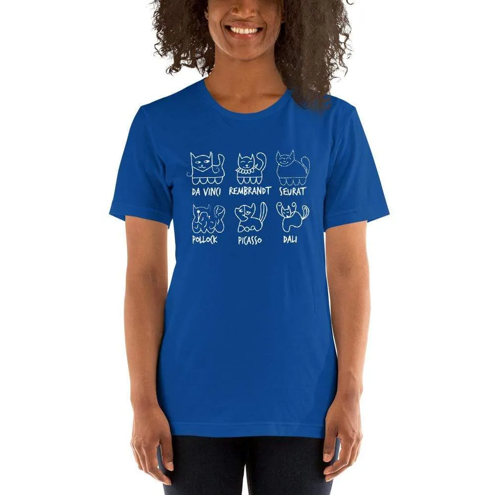 Cat by Artist - Basic T-Shirt
