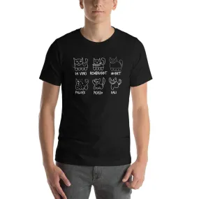 Cat by Artist - Basic T-Shirt