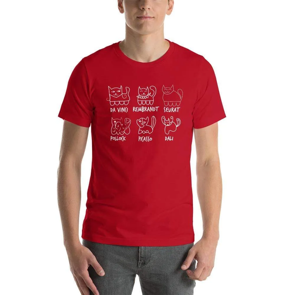 Cat by Artist - Basic T-Shirt