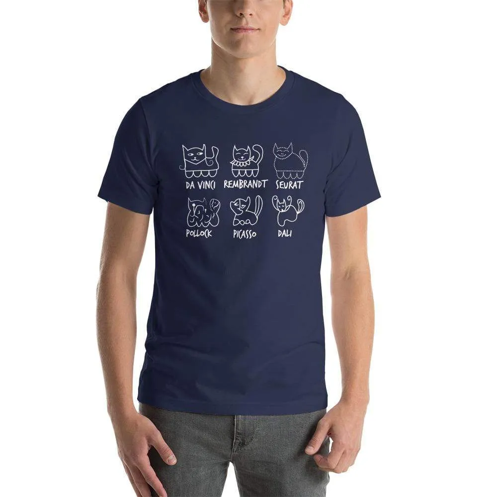 Cat by Artist - Basic T-Shirt