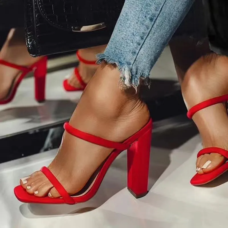 Clara Wide High Open Toe Sandals
