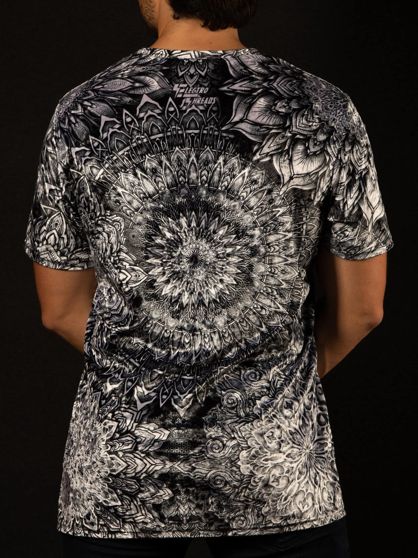 Crushed Velvet Mandala Bloom V2 Unisex Crew