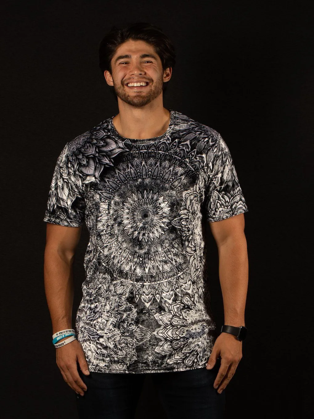 Crushed Velvet Mandala Bloom V2 Unisex Crew