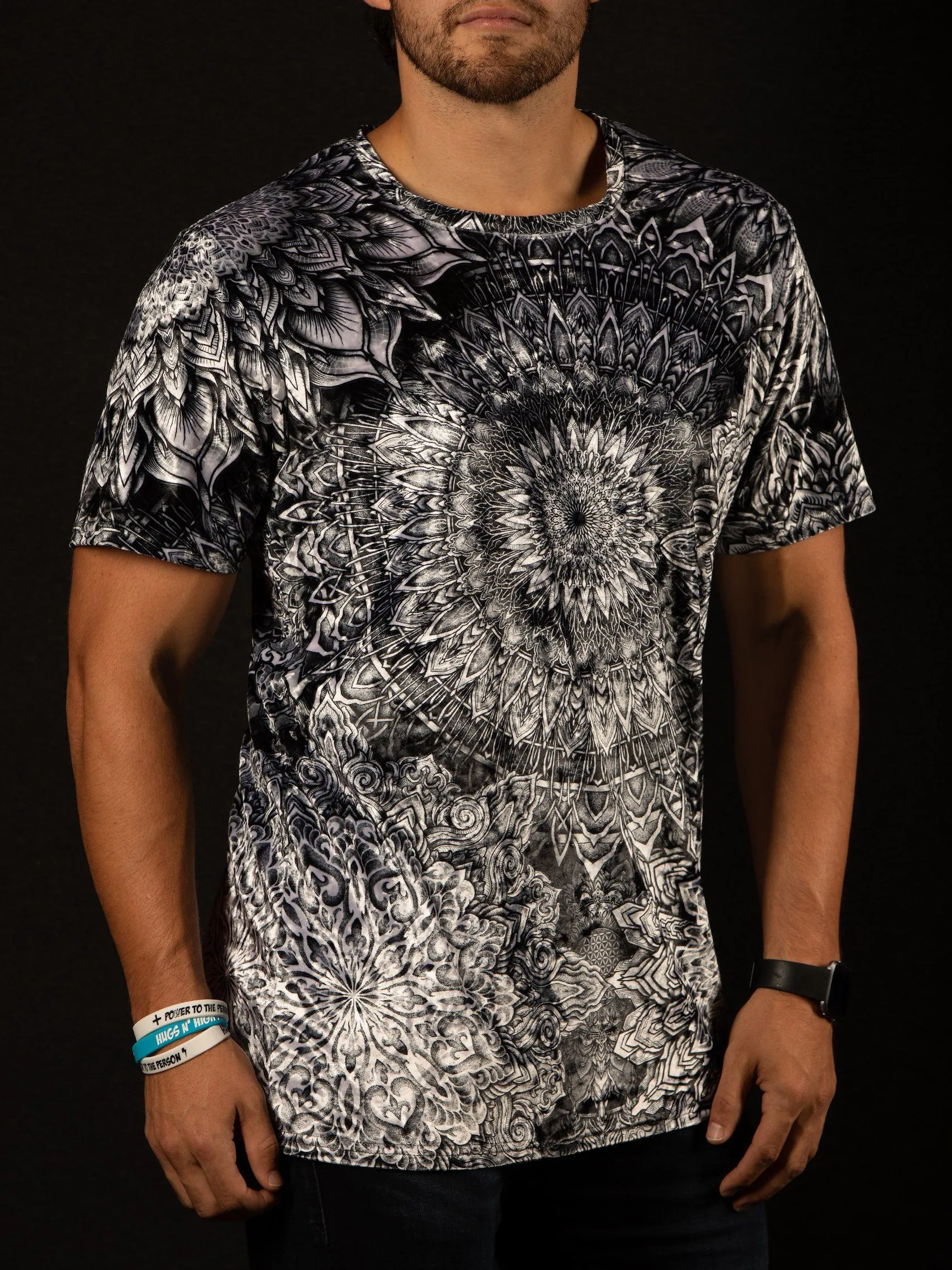 Crushed Velvet Mandala Bloom V2 Unisex Crew
