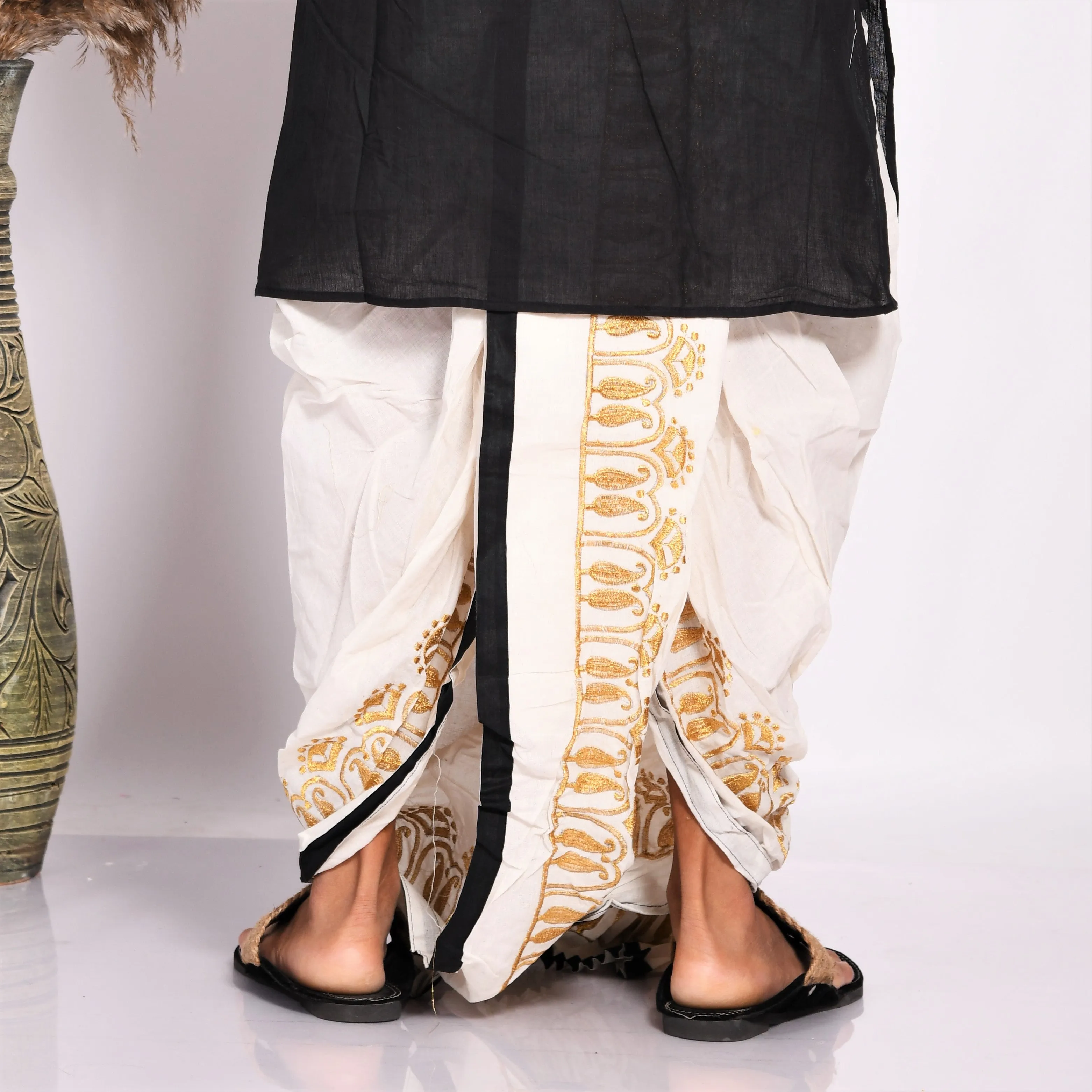 Designer Kantha Dhoti- Ready to wear