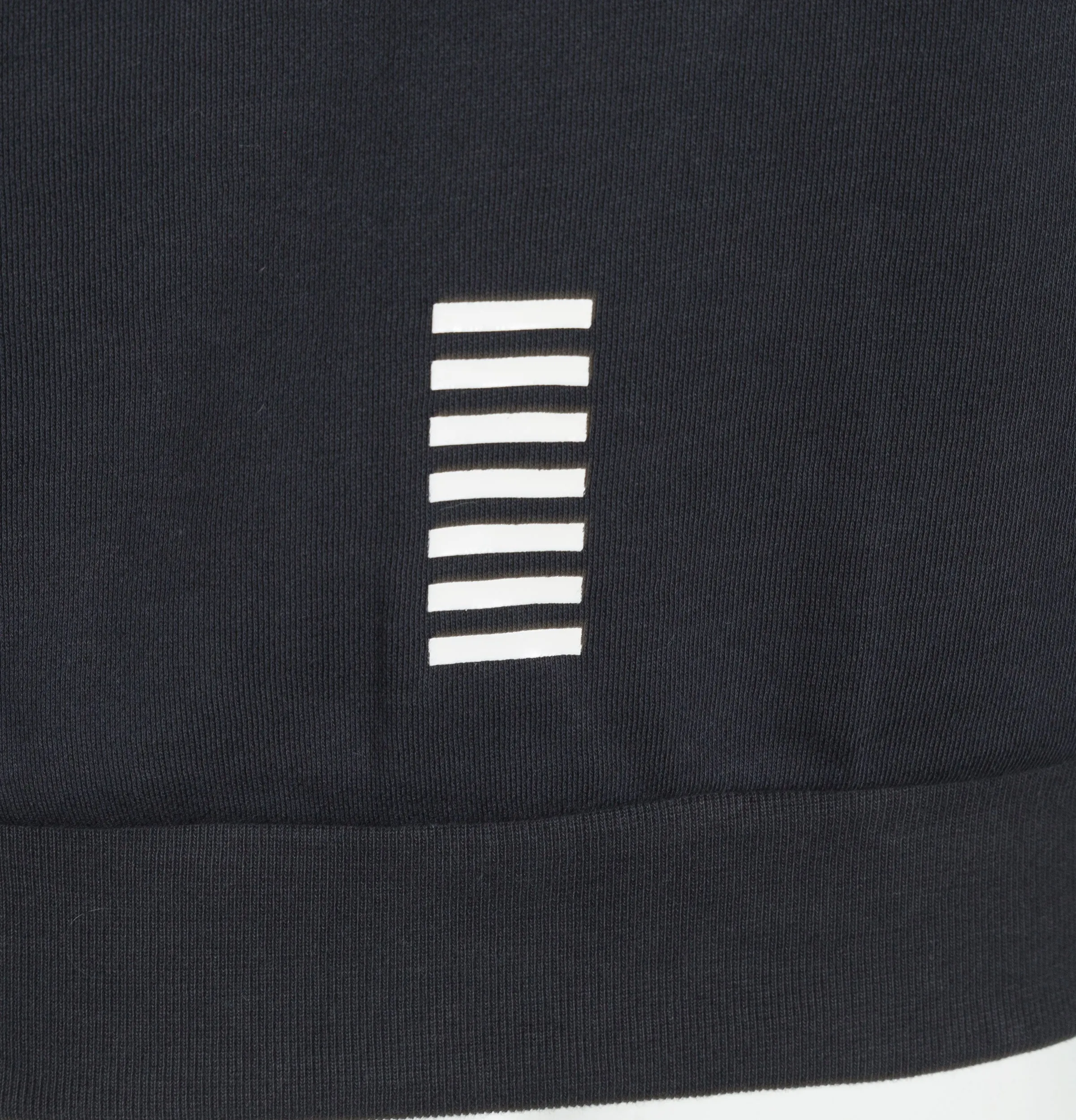 EA7 Rubber Box Logo Hooded Sweatshirt Night Blue