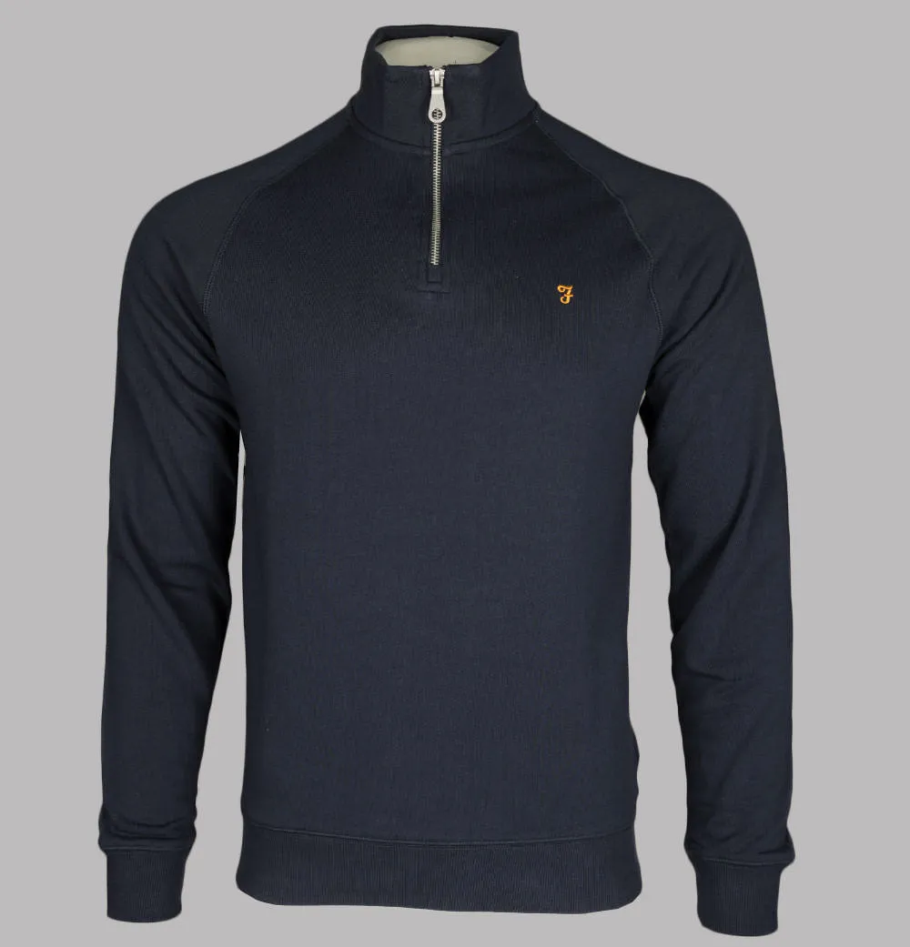 Farah Jim 1/4 Zip Sweatshirt True Navy
