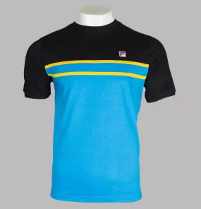 Fila Vintage Baldi T-Shirt Blue Aster
