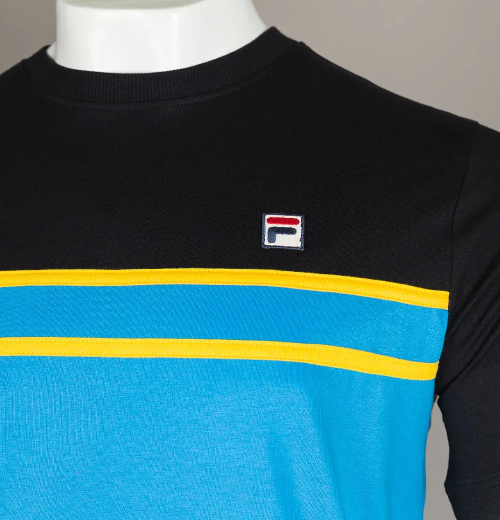 Fila Vintage Baldi T-Shirt Blue Aster