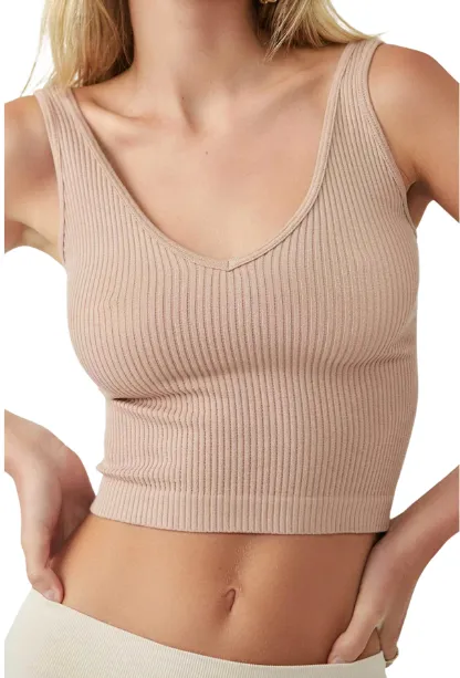 Free People Solid Rib Brami FINAL SALE
