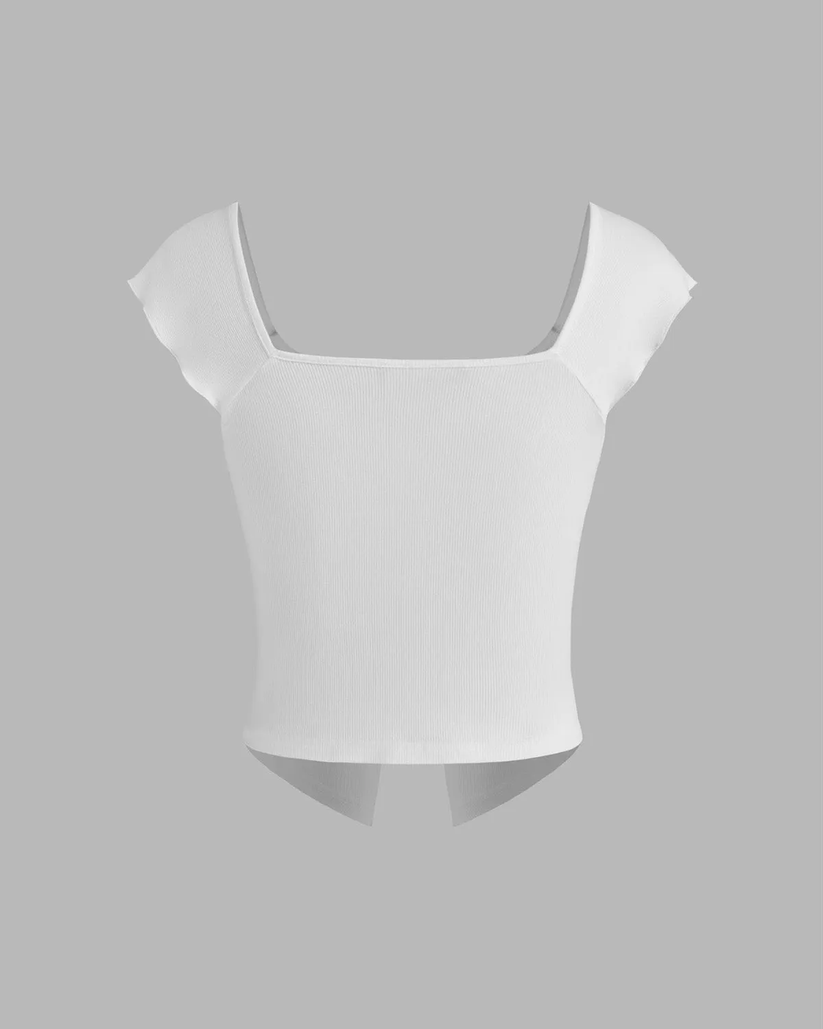 FRONT SLIT CROP TOP