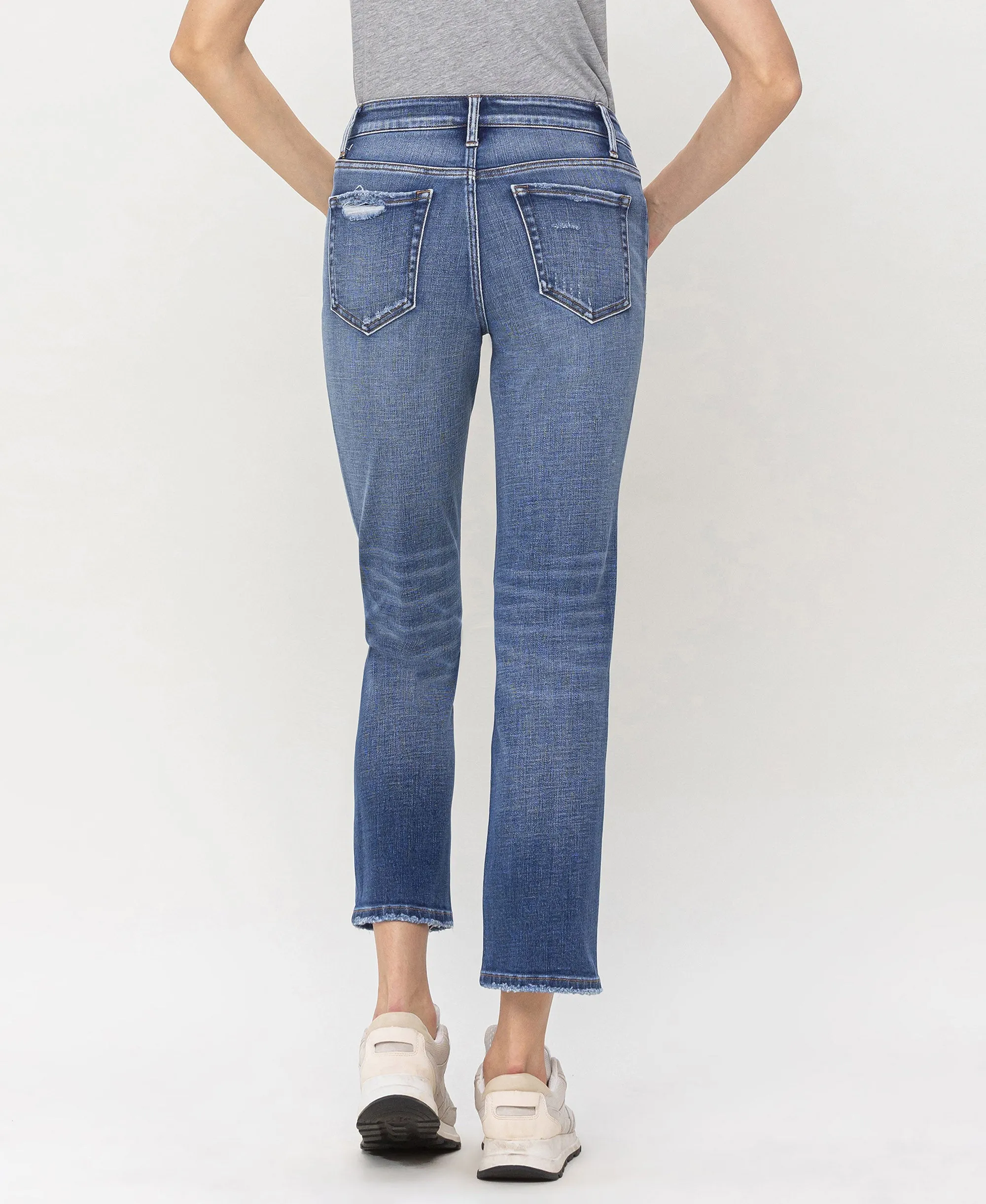 Impartially - Mid Rise Straight Jeans
