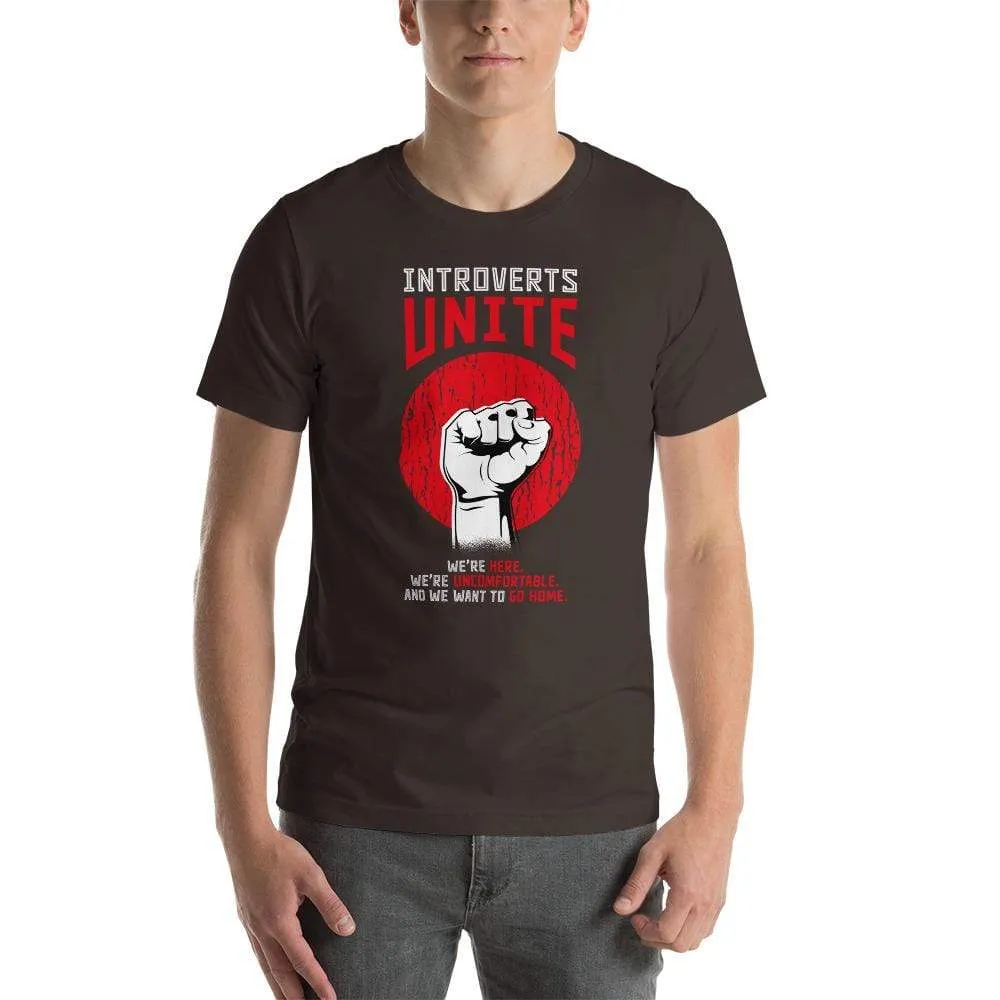 Introverts unite! - Basic T-Shirt