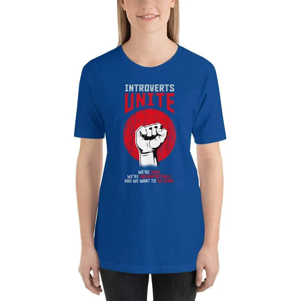 Introverts unite! - Basic T-Shirt