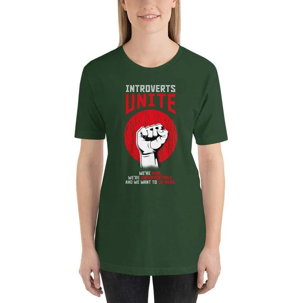 Introverts unite! - Basic T-Shirt