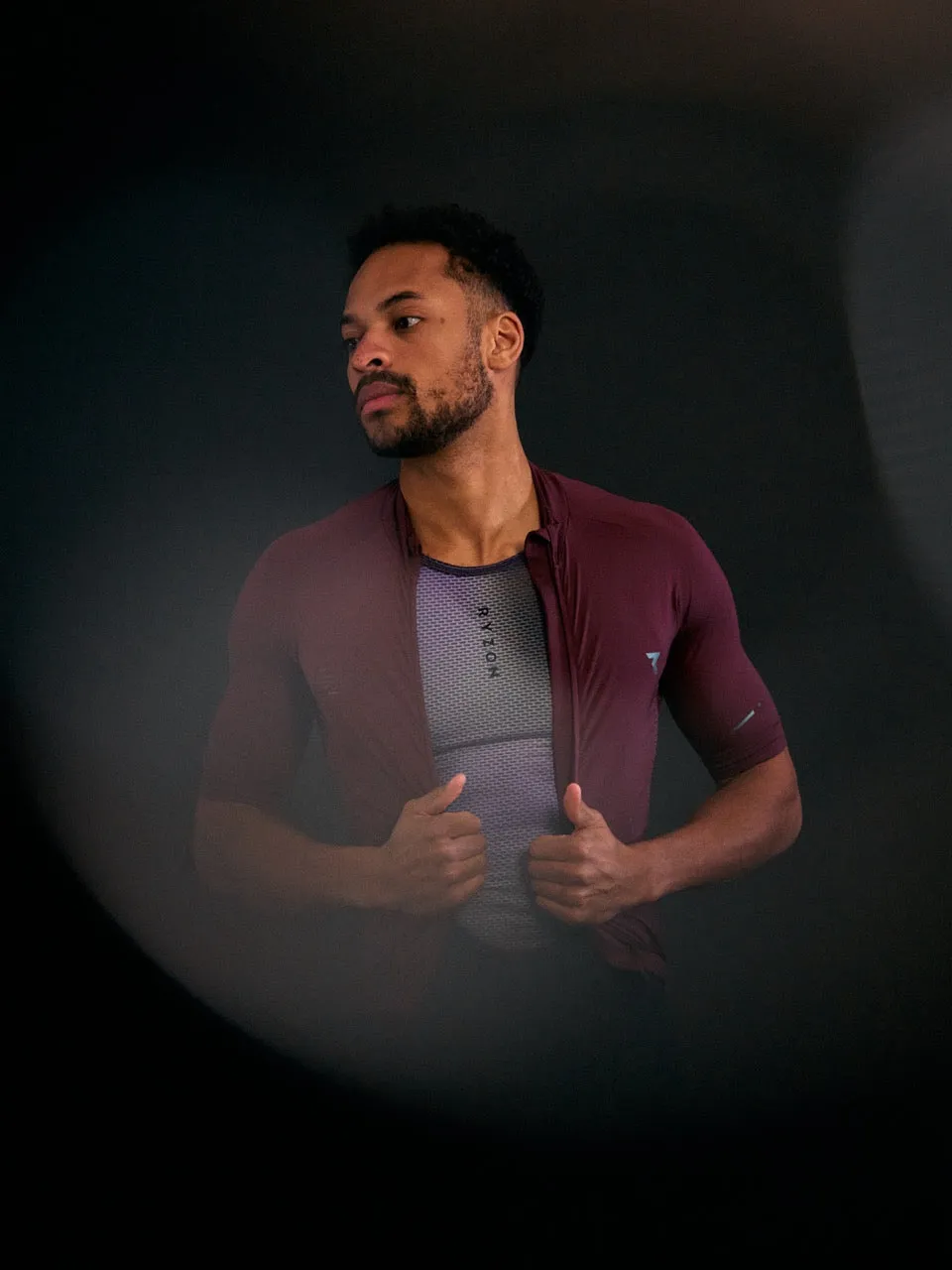 Iridescent Cycling Mesh Jersey Men