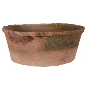 Large Antiqued Red Stone Dish