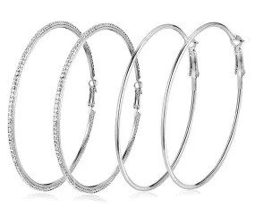 Large Silver Earrings