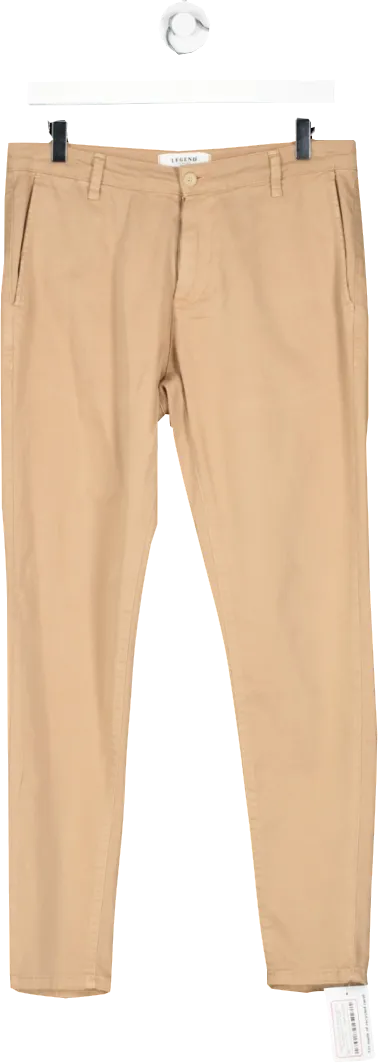 Legend London Beige Spray On Stretch Chino W32