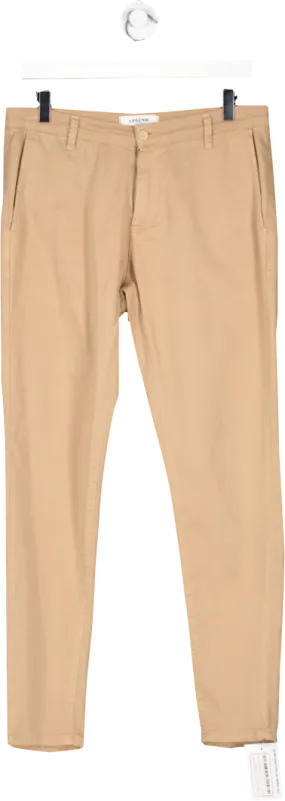 Legend London Beige Spray On Stretch Chino W32