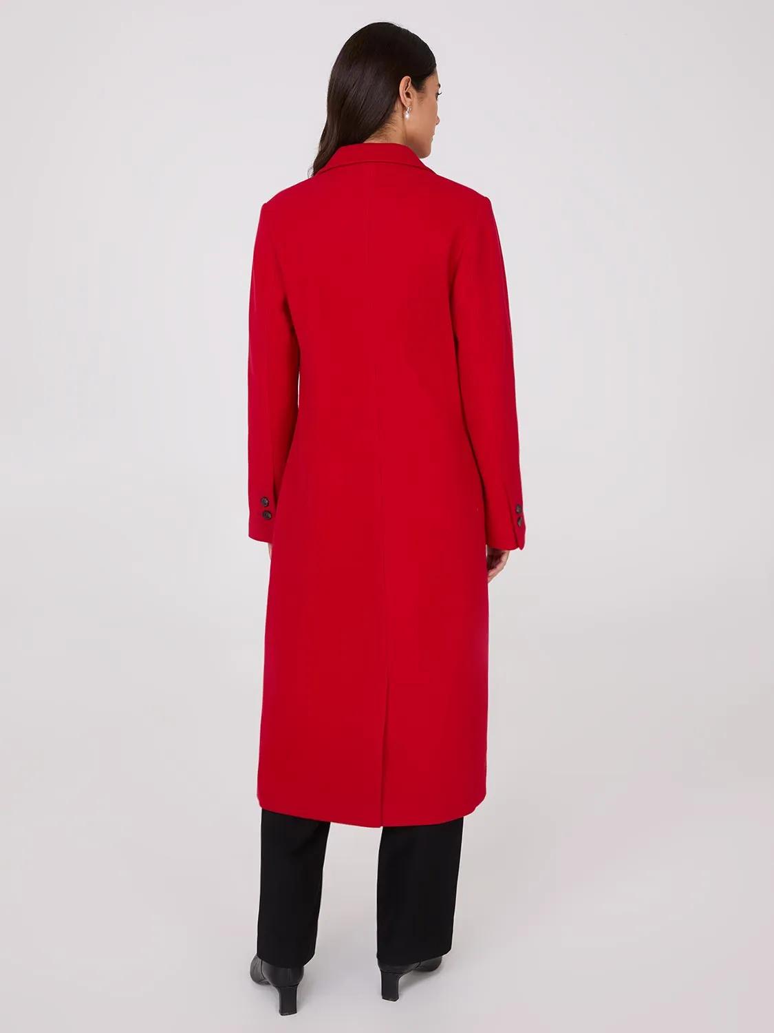 Long Single-Breasted Car Coat