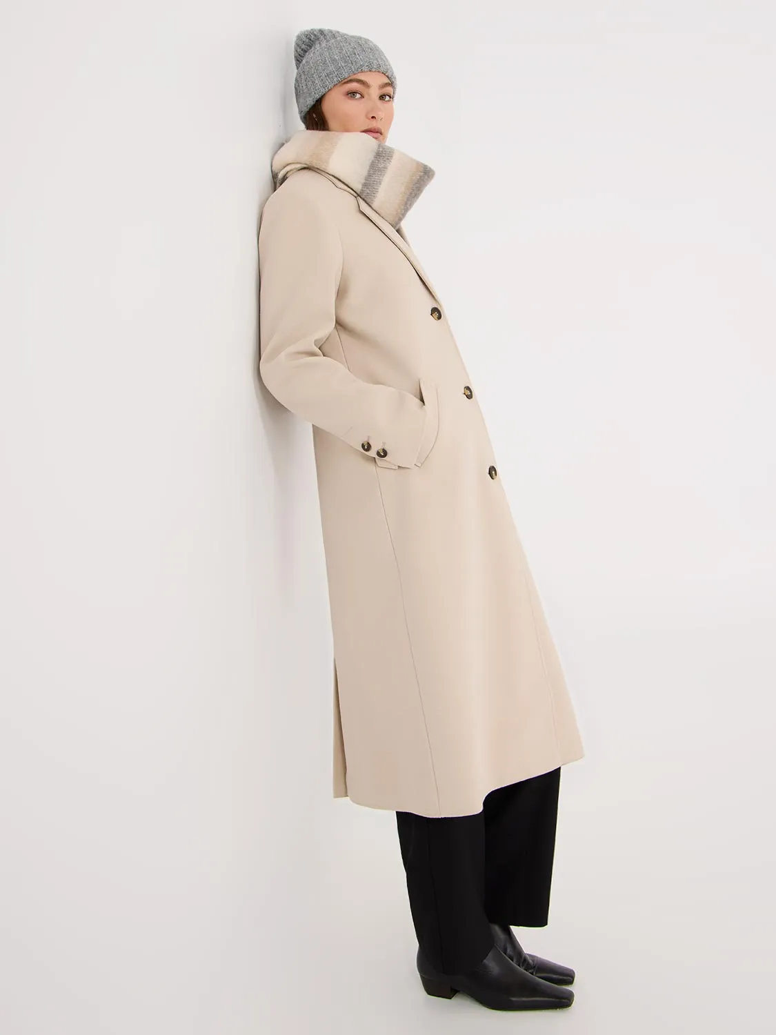 Long Single-Breasted Car Coat