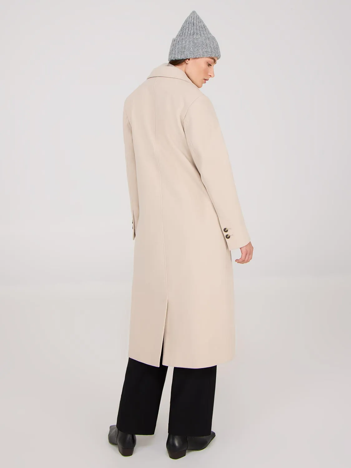 Long Single-Breasted Car Coat