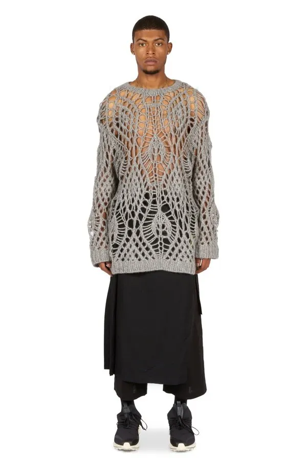 Loose Hand Knitted Design Sweater