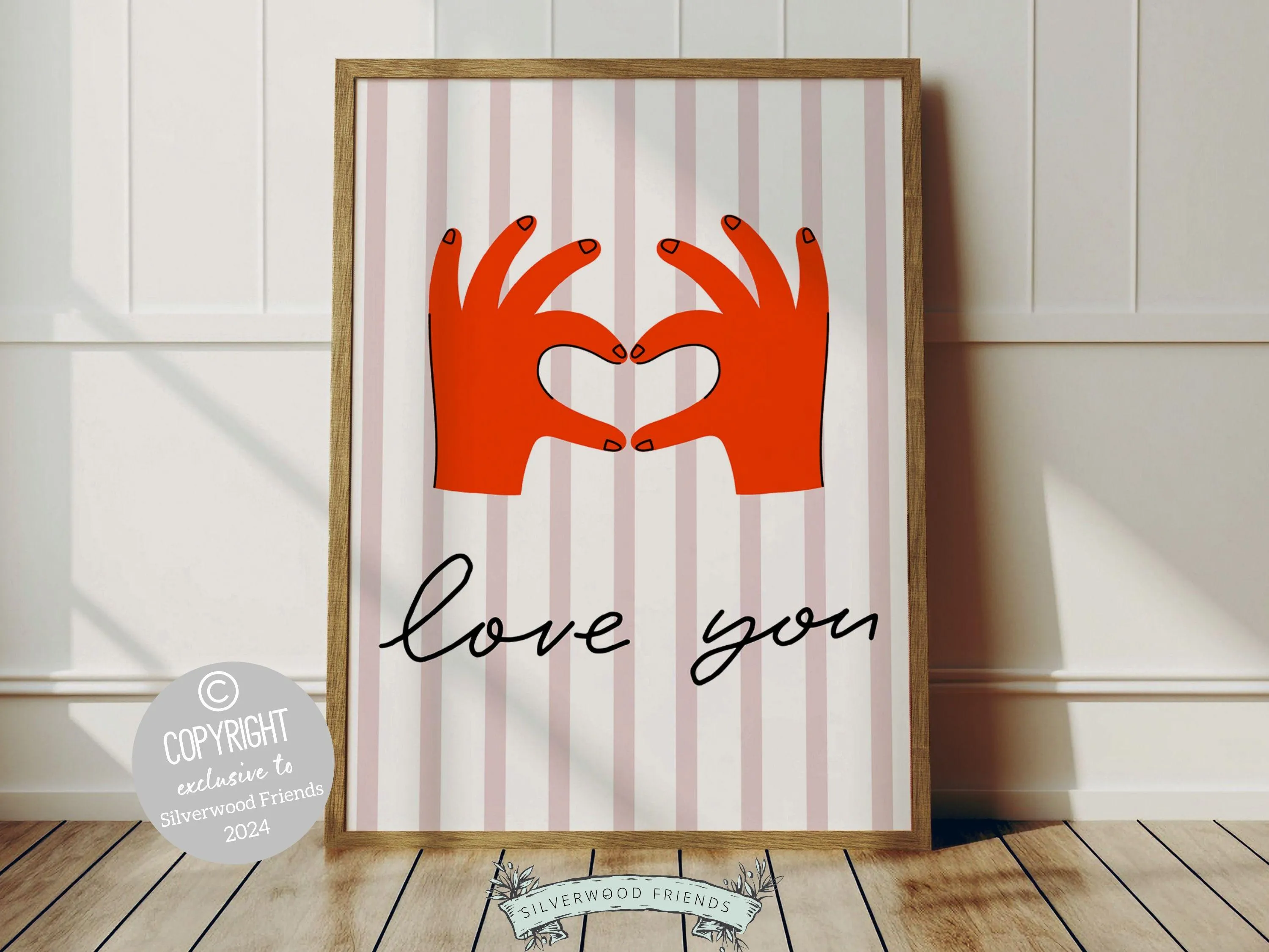 Love You Hand Sign Print - 002
