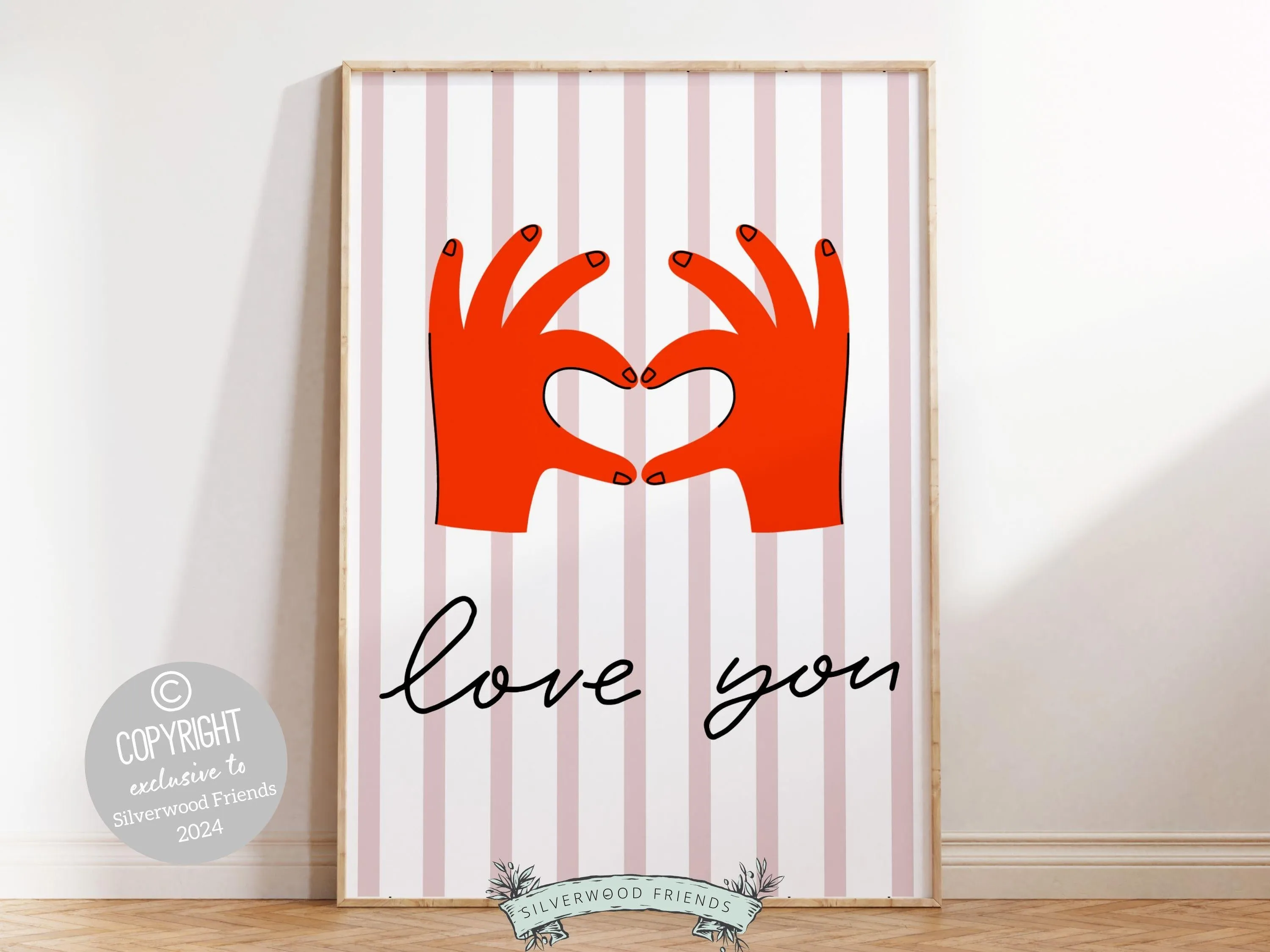 Love You Hand Sign Print - 002