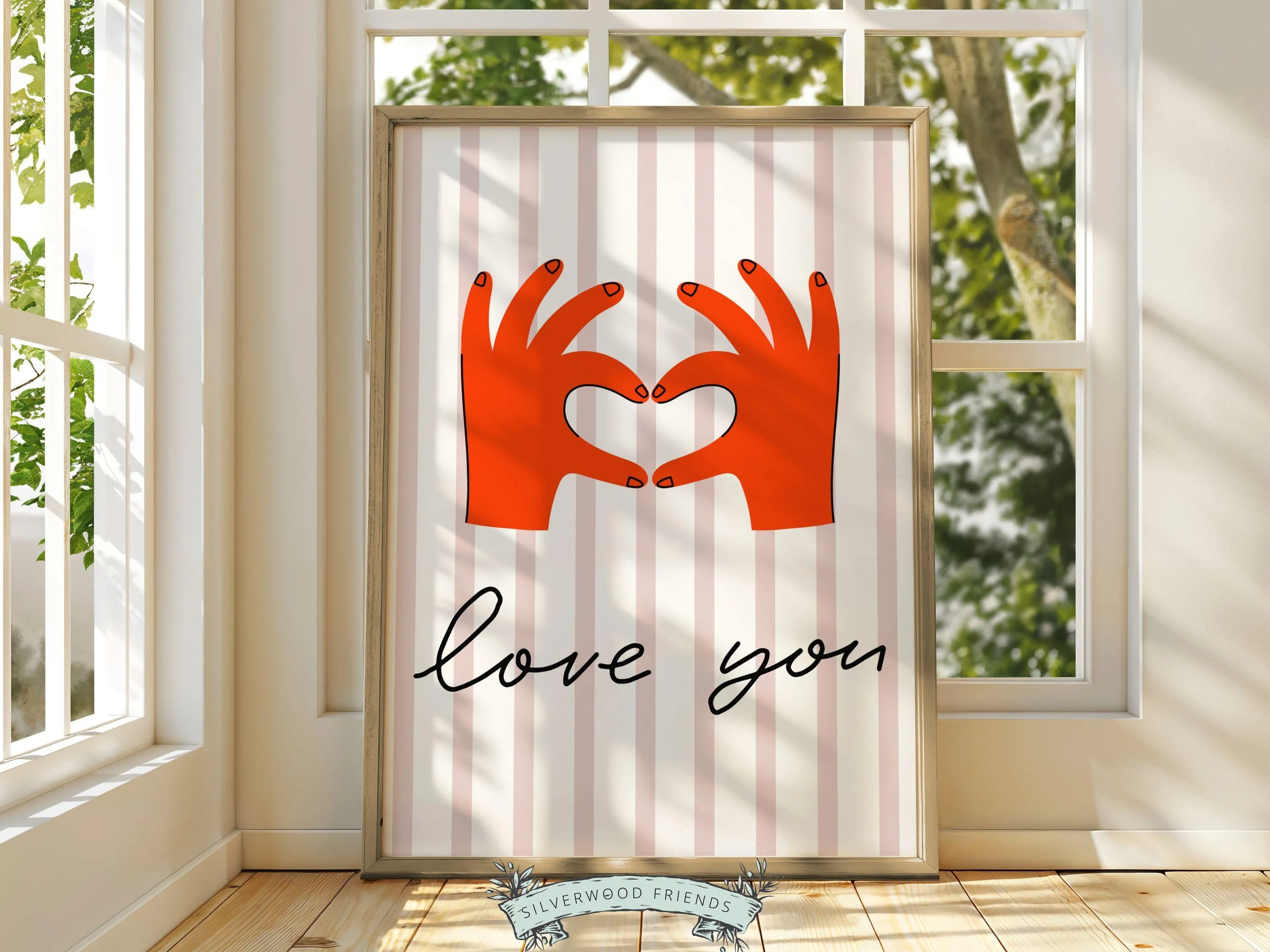 Love You Hand Sign Print - 002