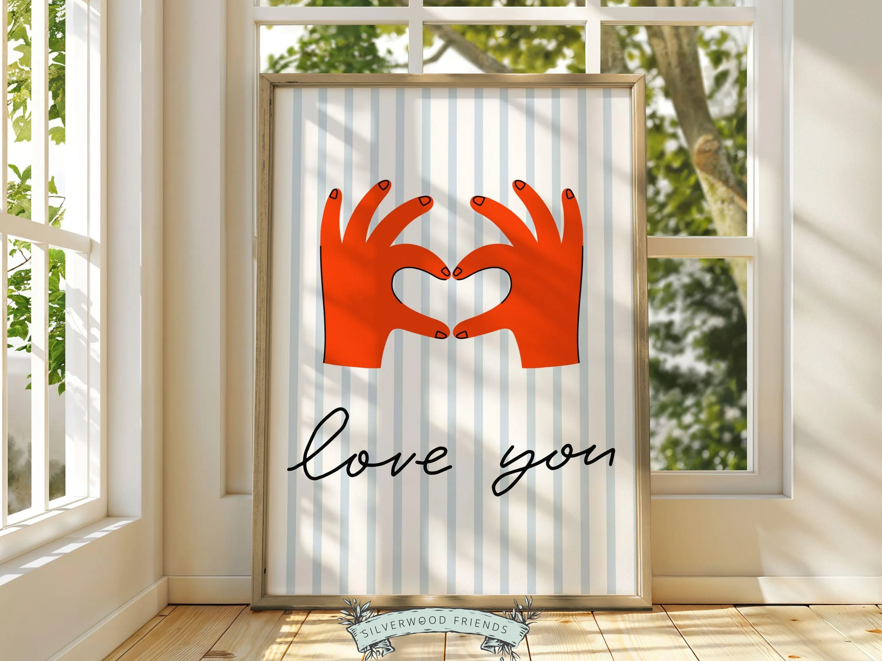 Love You Hand Sign Print - 003