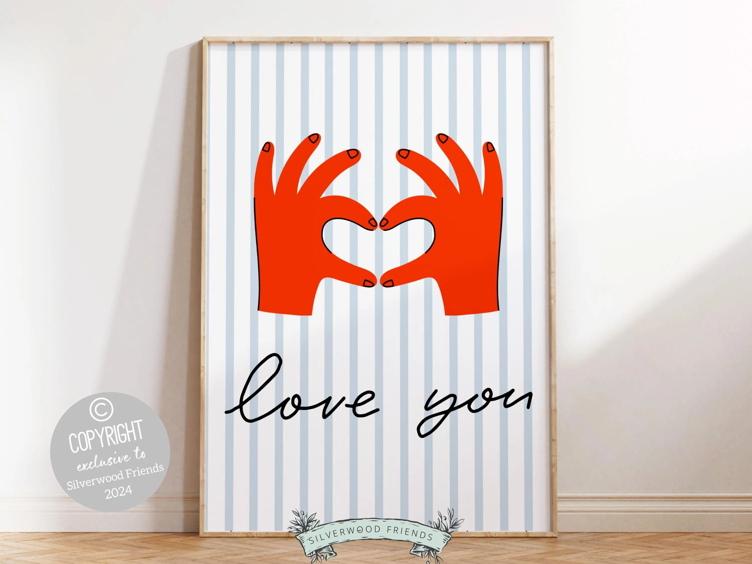 Love You Hand Sign Print - 003