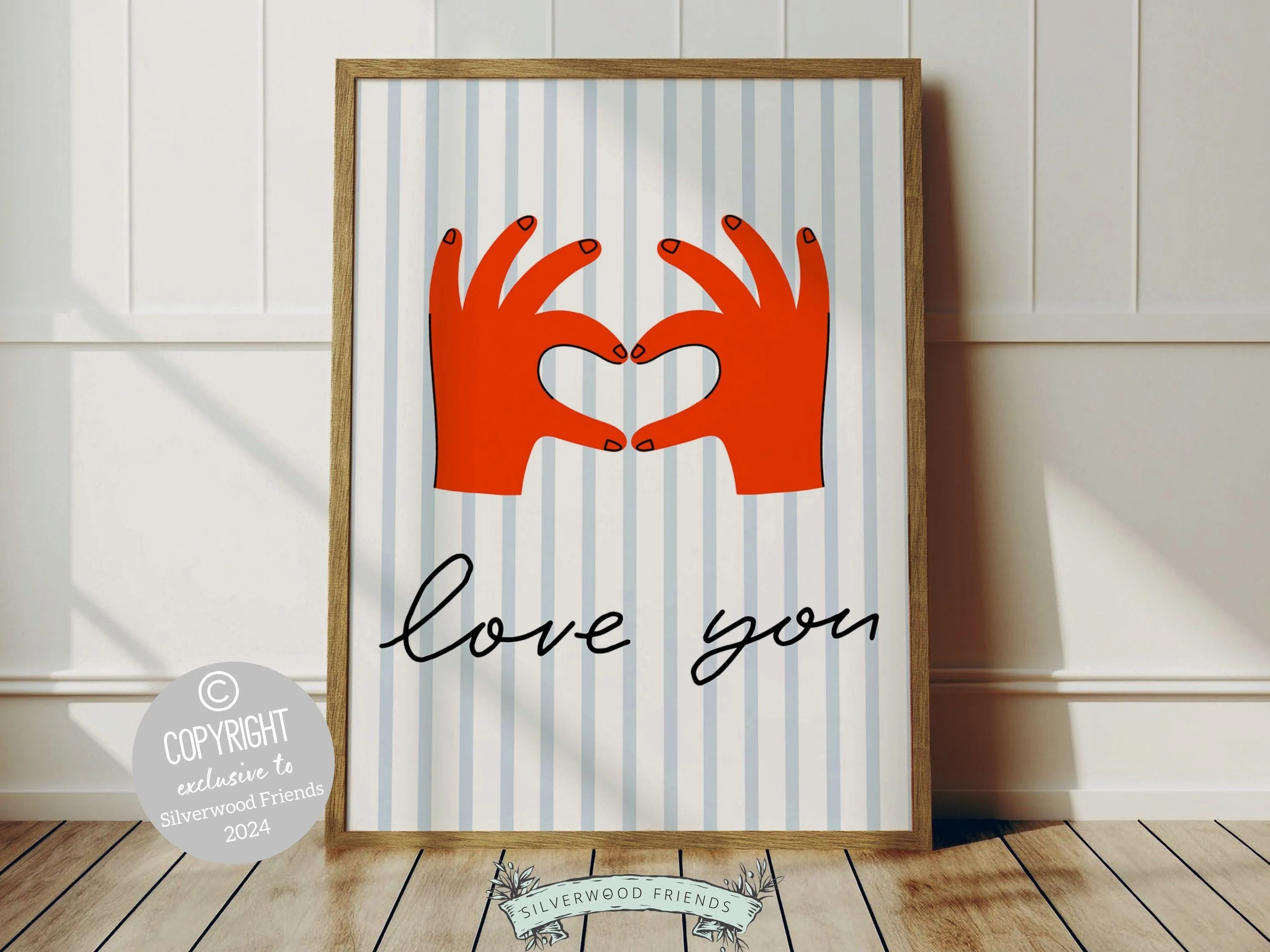 Love You Hand Sign Print - 003