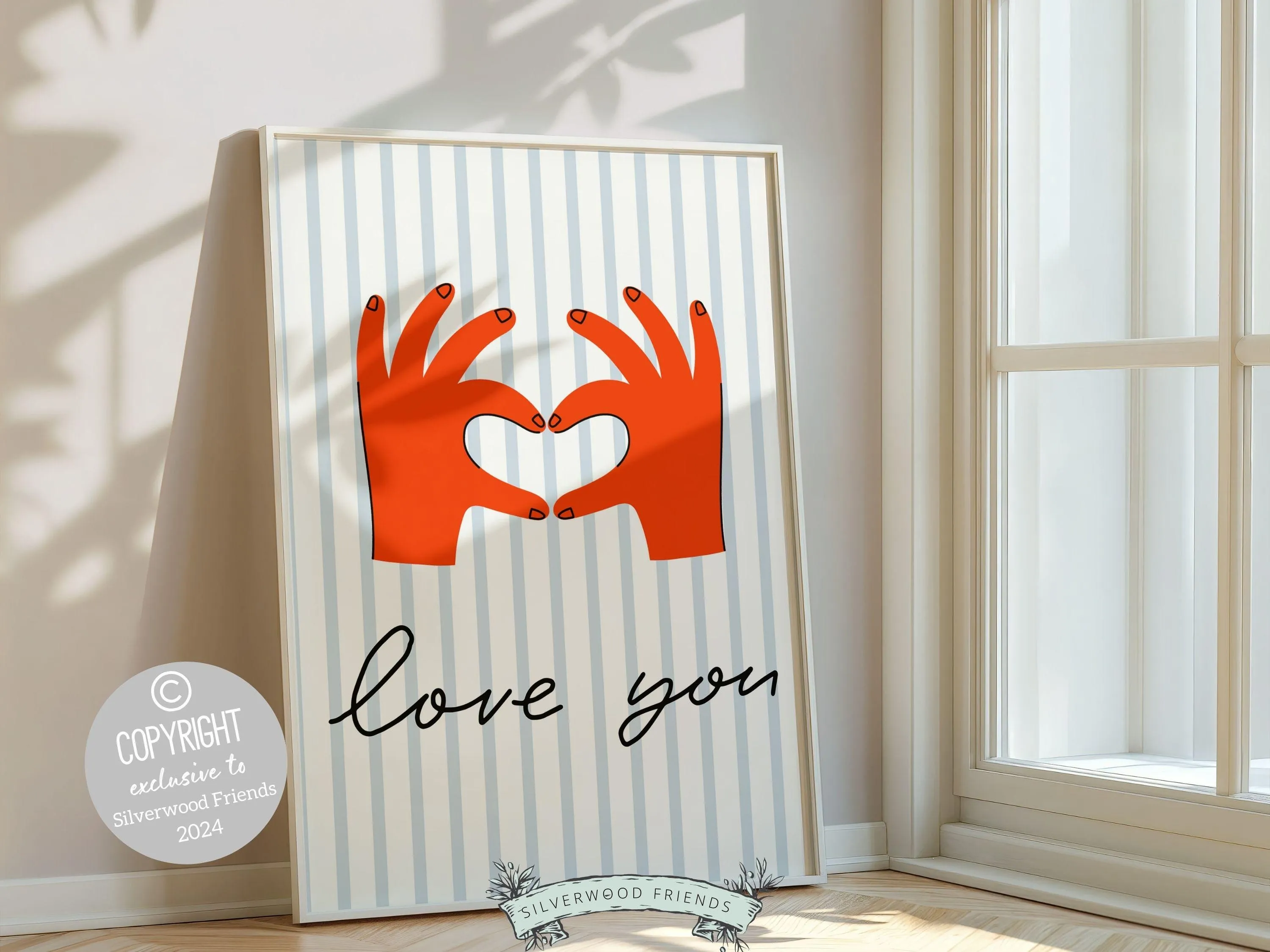Love You Hand Sign Print - 003