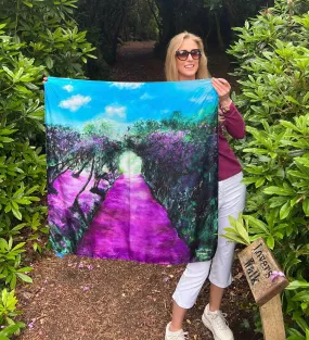 Lovers Walk Silk Scarf - Reenagross Kenmare