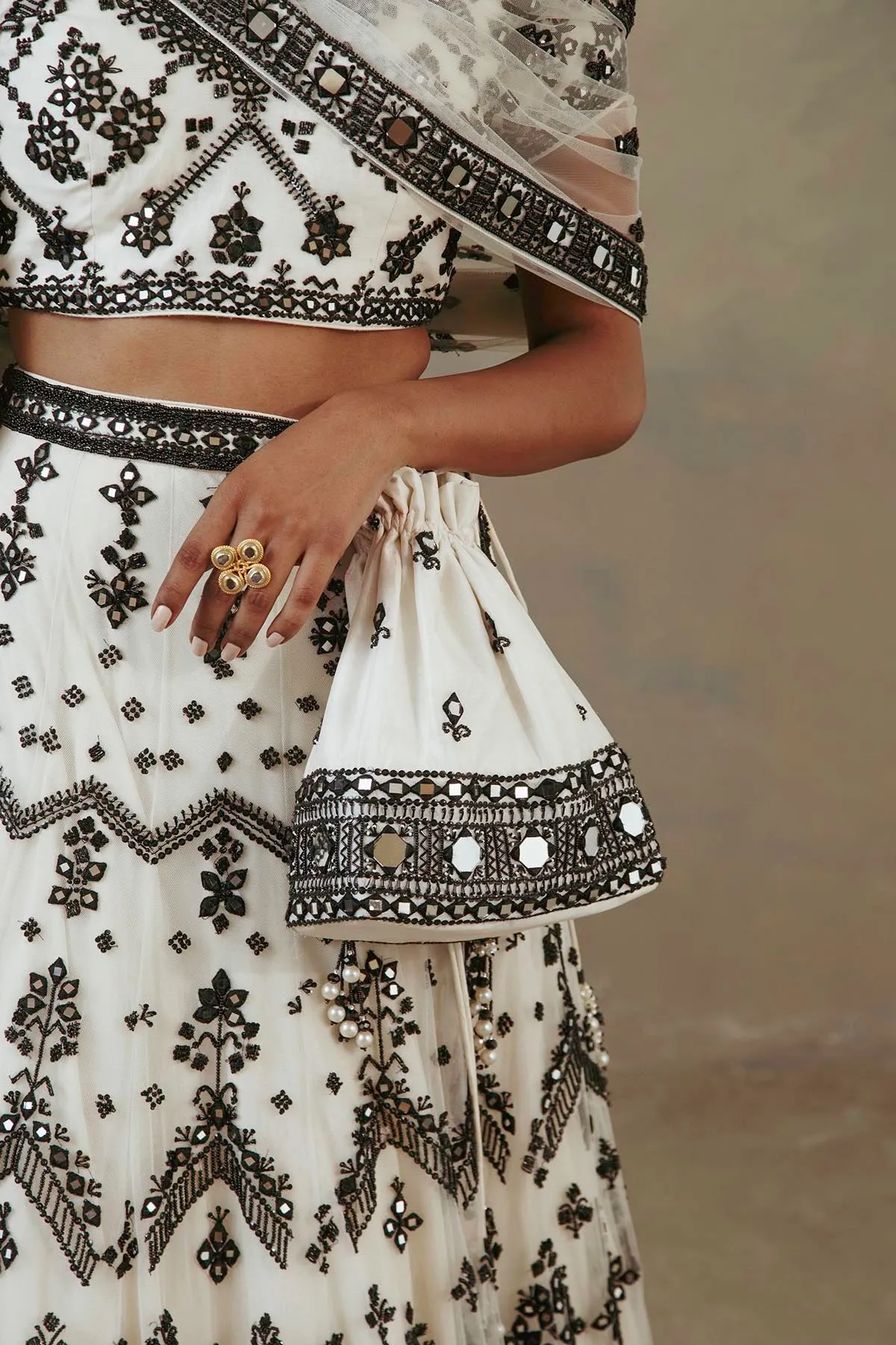 Masakali Embroidered Net Lehenga