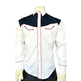 Men's America the Beautiful Embroidered Western Shirt