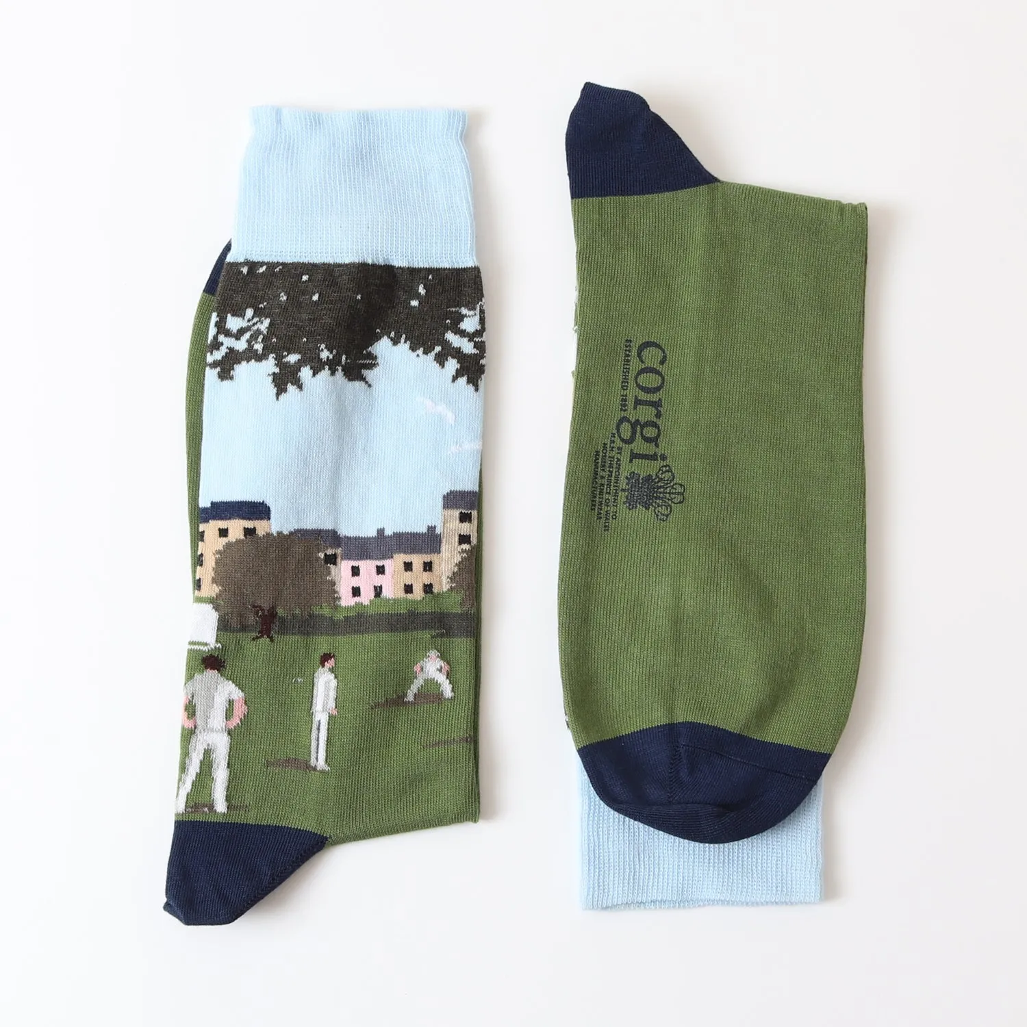 Men's Cricket Scene Cotton Socks
