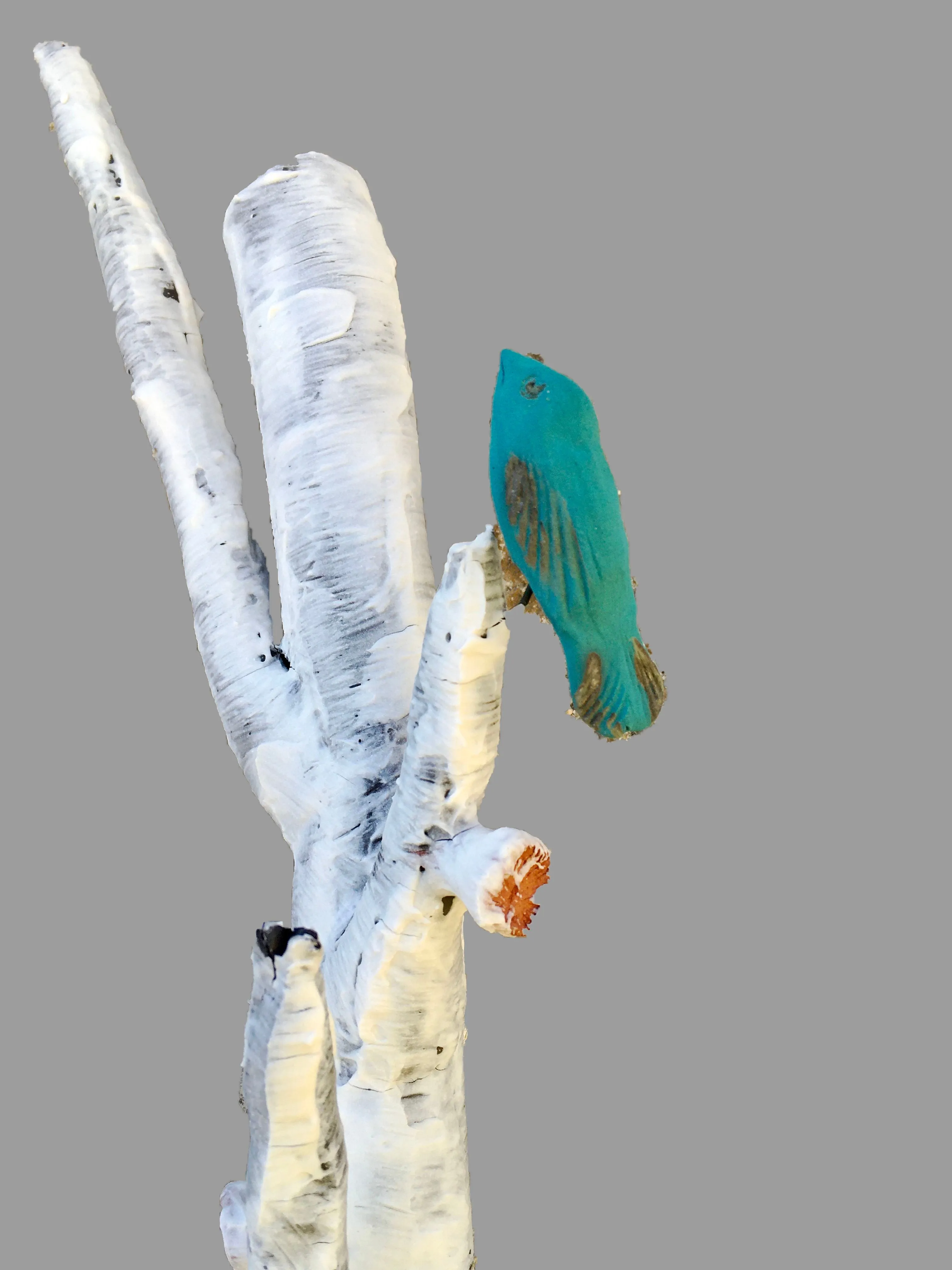 Meya - Wall Sculpture - Aspen Branch w/ Birds