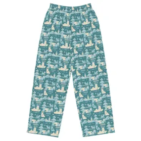 Minecraft Blue Holiday Pattern Lounge Pant