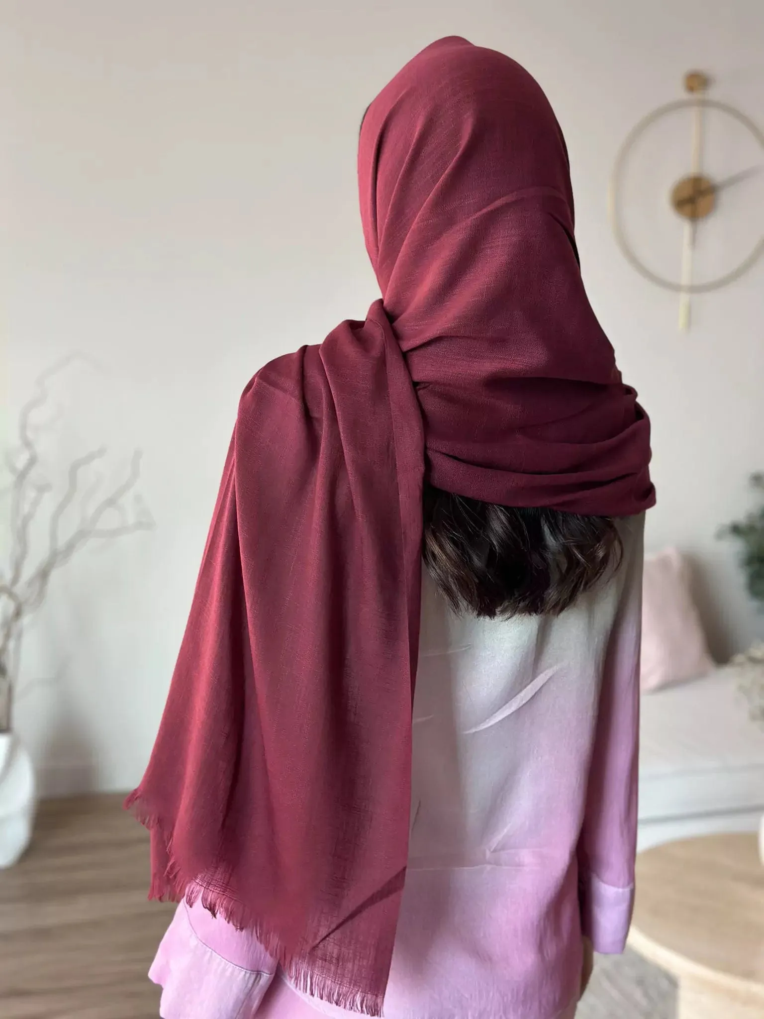 Modal Essential Hijab / Stole - Pepper Corn Hijab