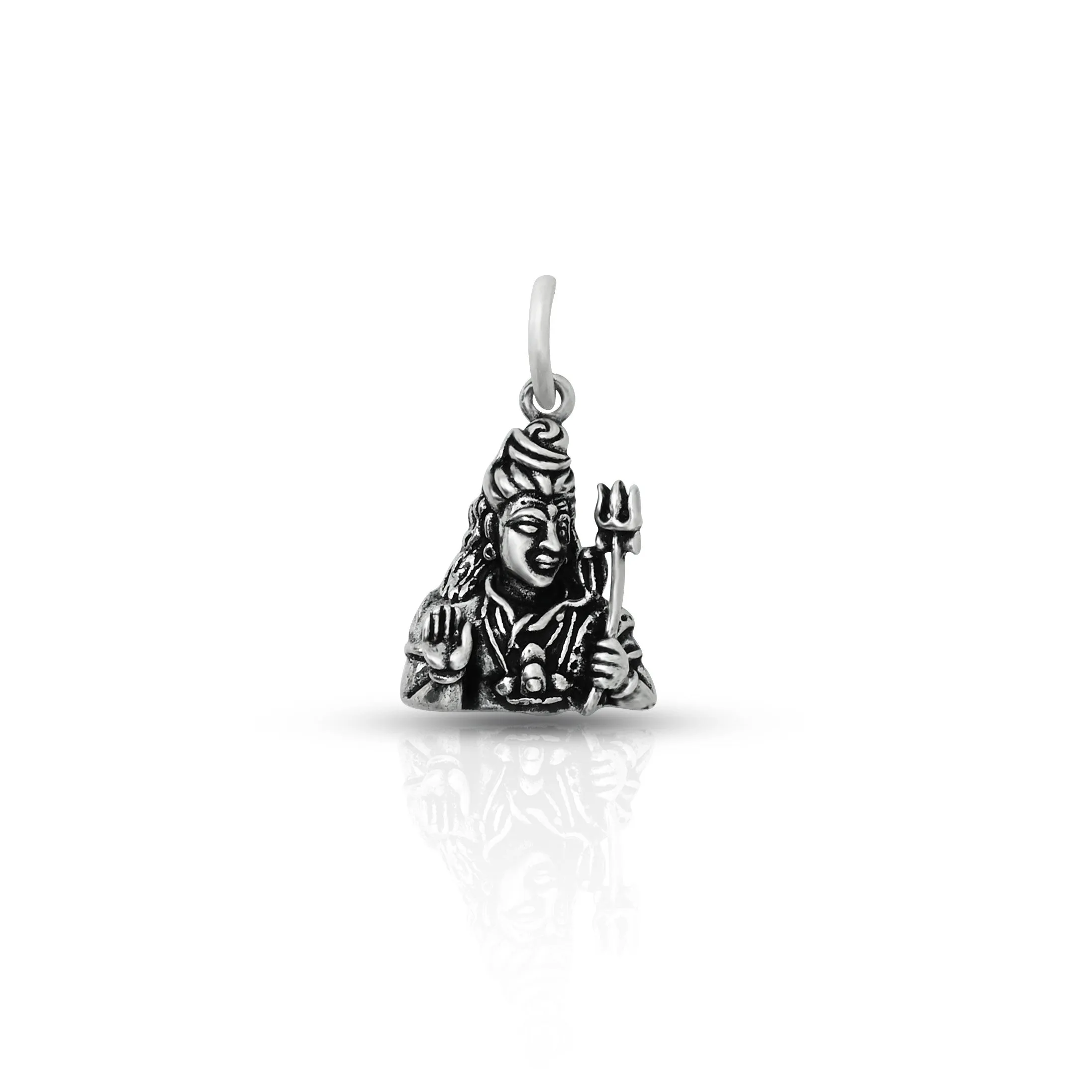 Oxidised 925 Silver Mahadev with Trishul Pendant