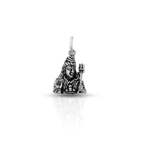 Oxidised 925 Silver Mahadev with Trishul Pendant