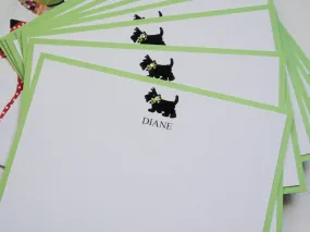 Personalized Note Cards, Scottie Note Cards, Personalized Stationery, Thank You Cards, Thank You Note Cards, , Set of 8