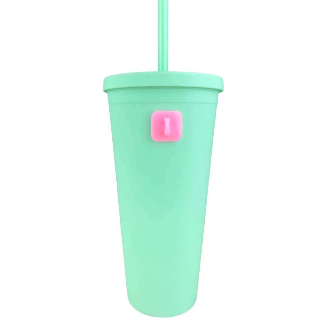 Pink Square Stick-On Hook