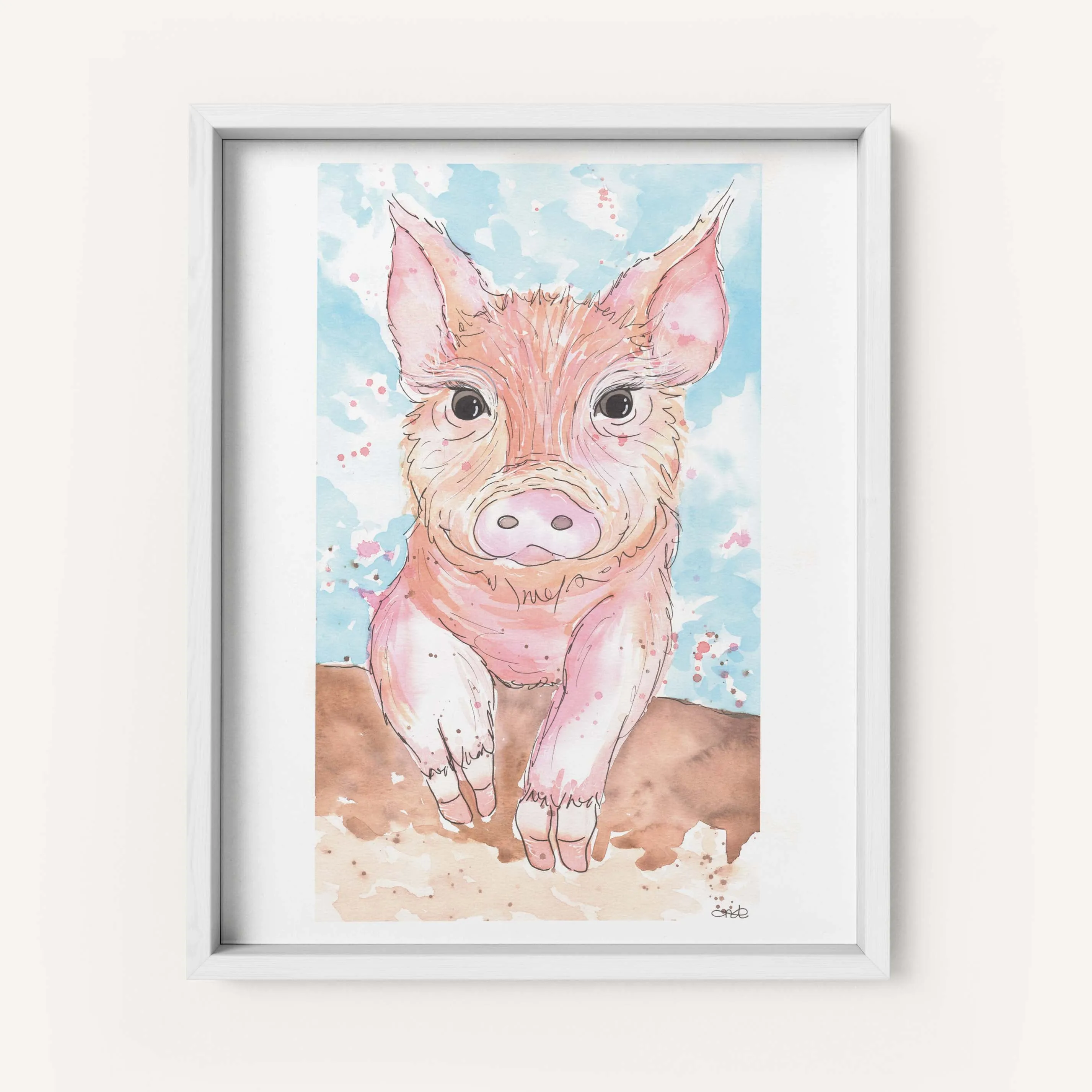 "Mimi's Piggie" - Fine Art Print
