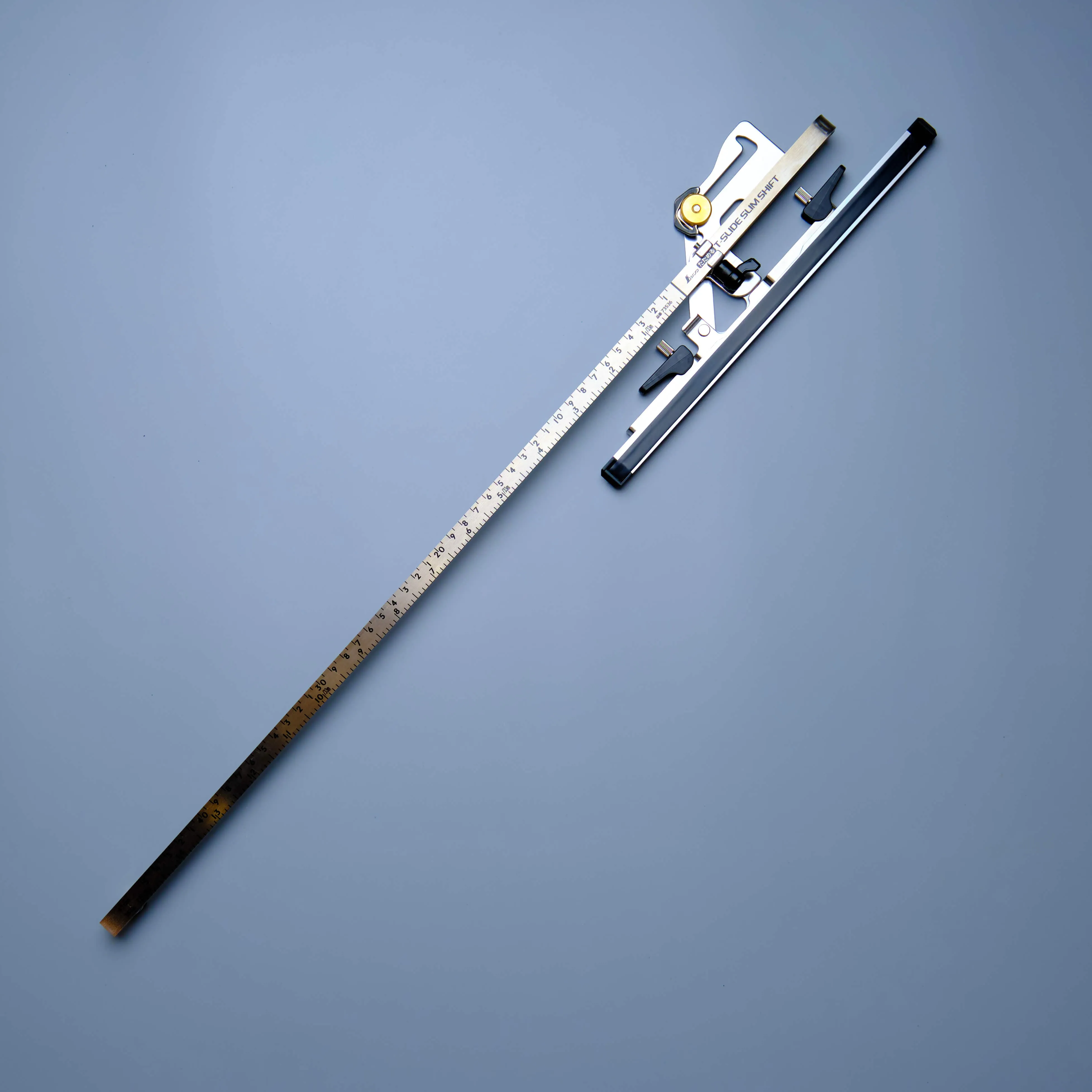 Shinwa 73536 Circular Saw Guide Ruler Foldable T-Slide Slim Shift - 45cm/shaku